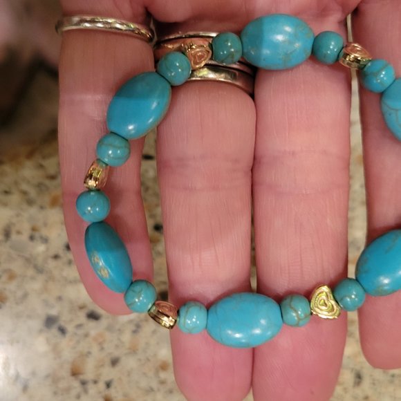 Hand Crafted Turquoise Bracelet - Picture 6 of 6